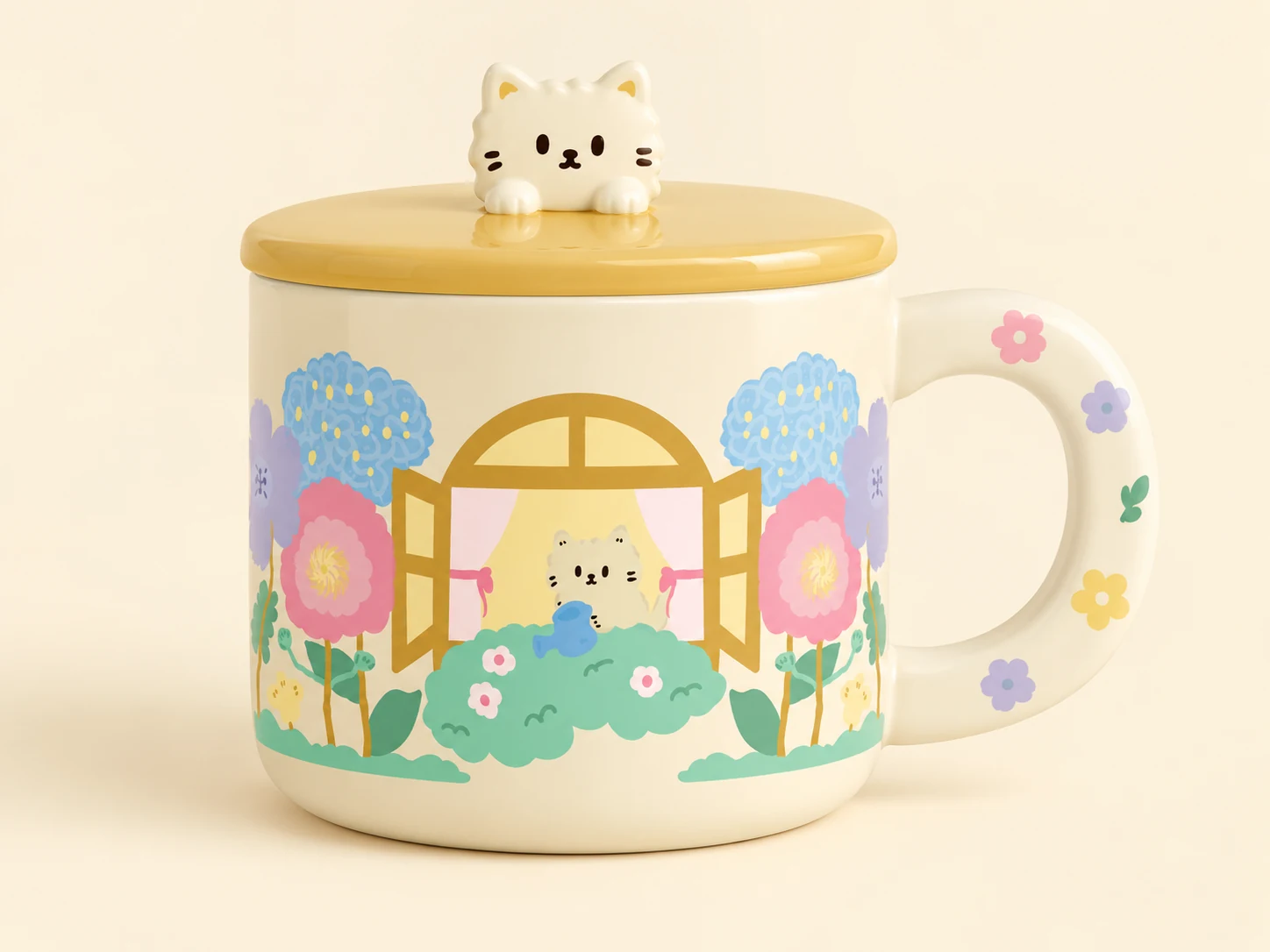 A cat in the garden